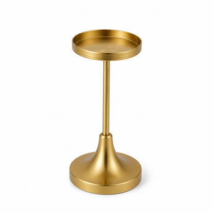 Weighted Gold Table Candle Holder