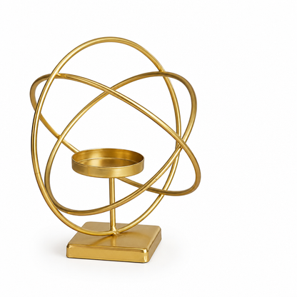 Weighted Gold Table Candle Holder