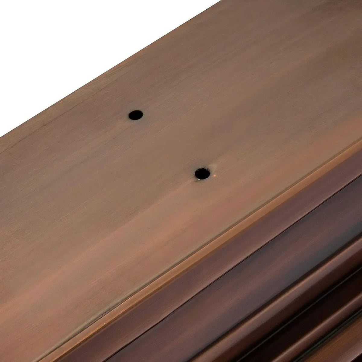 Window Planter Box Reinforced Metal Flat-Back Copper Finish