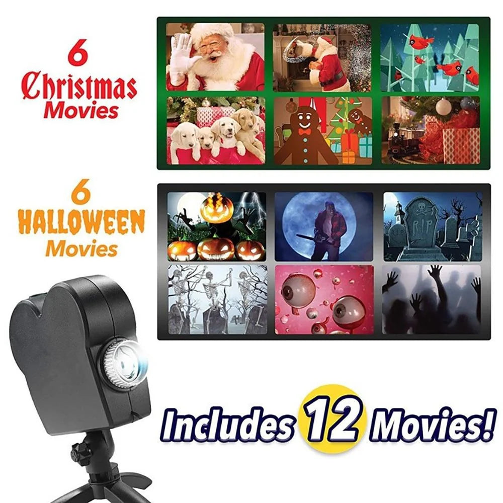 Window Projector 12 Moving Holiday Animations