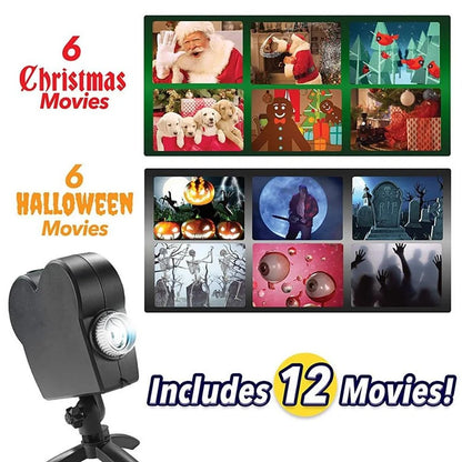 Window Projector 12 Moving Holiday Animations