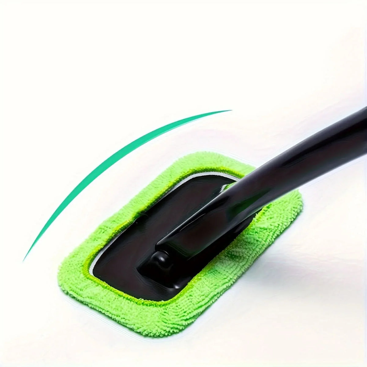 Windshield Cleaning Brush Microfiber Streak-Free Ergonomic Handle