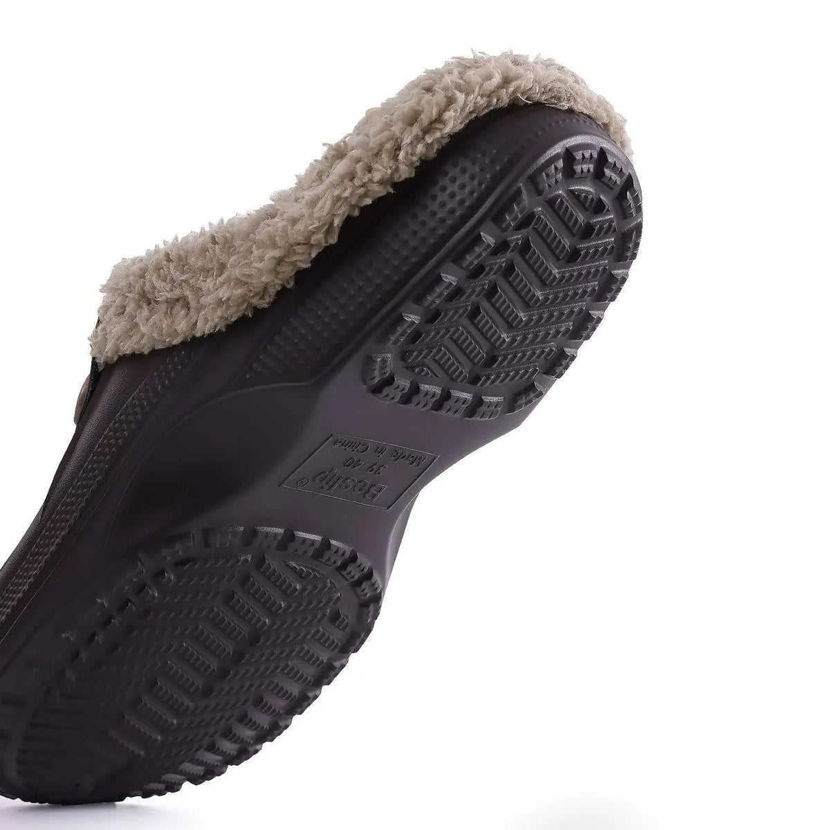 Winter Clogs Waterproof Plush Lined Non-Slip Sole