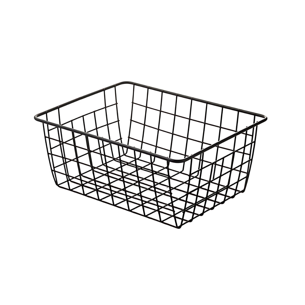 Wire Storage Basket Iron Waterproof Compact
