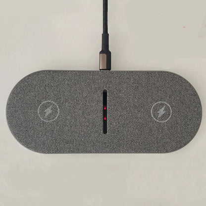 Wireless Charging Station Dual-Device Qi-Compatible Up to 40W