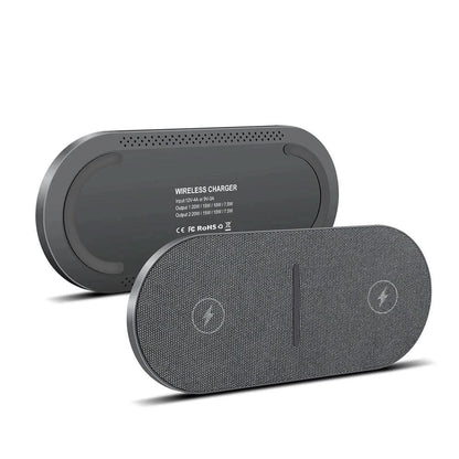 Wireless Charging Station Dual-Device Qi-Compatible Up to 40W