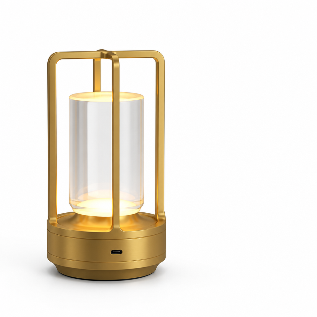 Wireless Rechargeable Touch Dimmable Tri-Color Table Lamp (USB-C)
