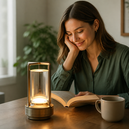 Wireless Rechargeable Touch Dimmable Tri-Color Table Lamp (USB-C)