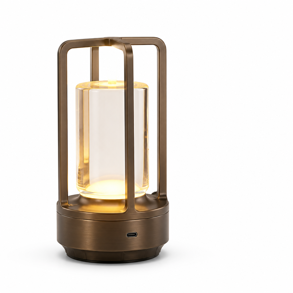 Wireless Rechargeable Touch Dimmable Tri-Color Table Lamp (USB-C)