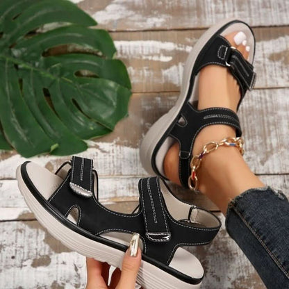Women's Sandals Adjustable Multi-Strap Cushioned Orthopedic Sole