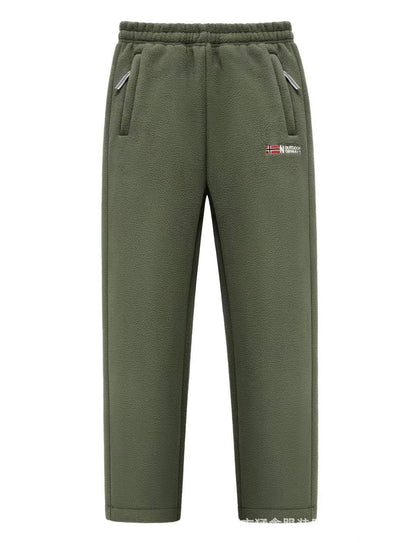 Women's Thermal Pants Fleece-Lined Zipper Pockets
