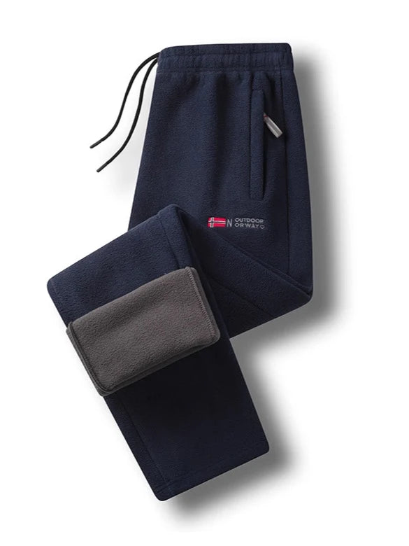 Women's Thermal Pants Fleece-Lined Zipper Pockets