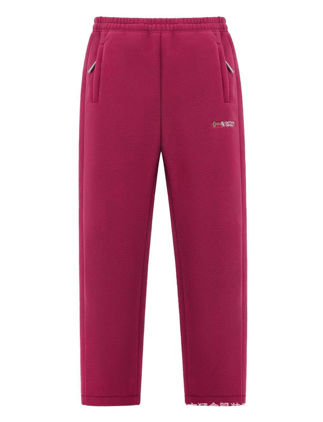 Women's Thermal Pants Fleece-Lined Zipper Pockets