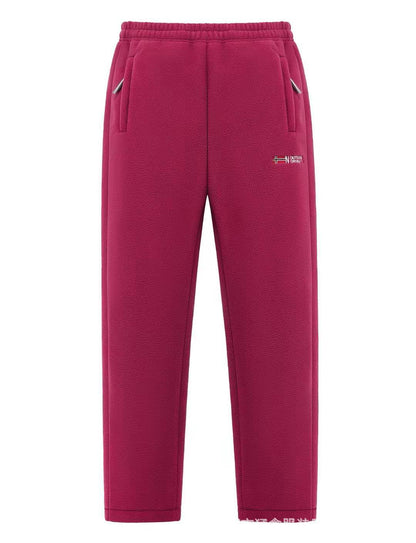 Women's Thermal Pants Fleece-Lined Zipper Pockets