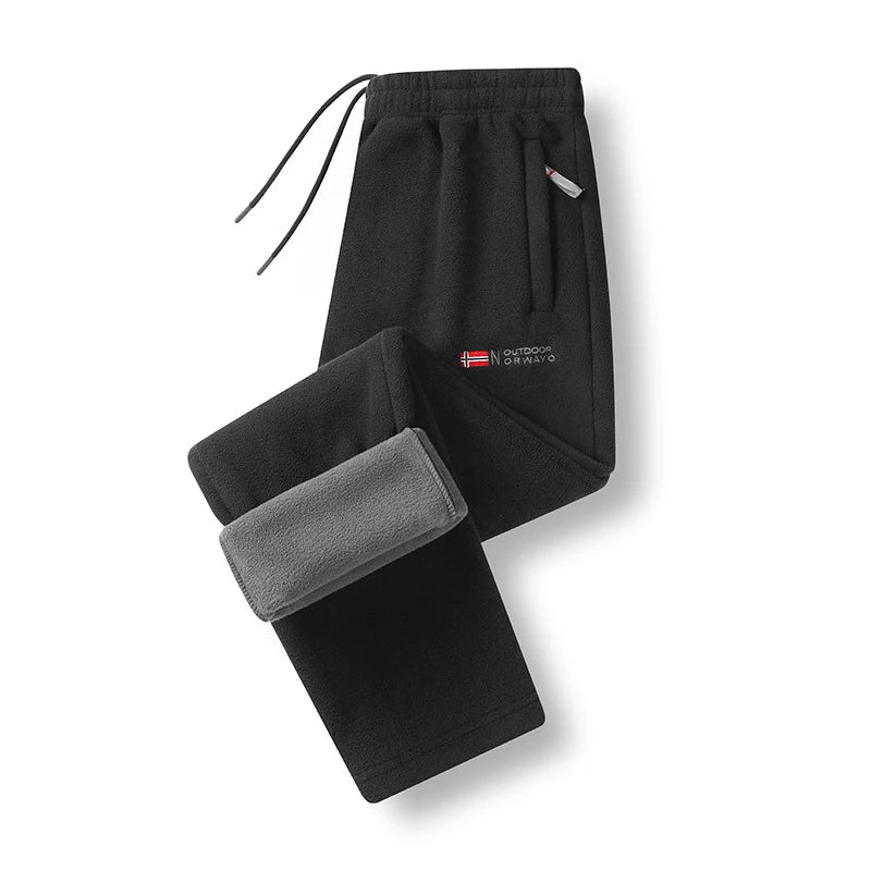 Women's Thermal Pants Fleece-Lined Zipper Pockets
