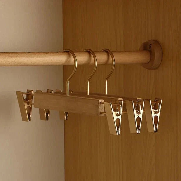 Wooden Clothes Hangers Wide Shape Garment-Supporting Four Styles