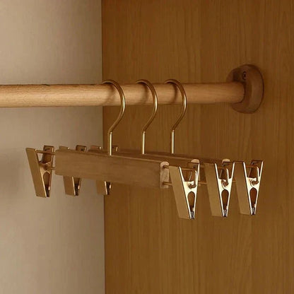 Wooden Clothes Hangers Wide Shape Garment-Supporting Four Styles