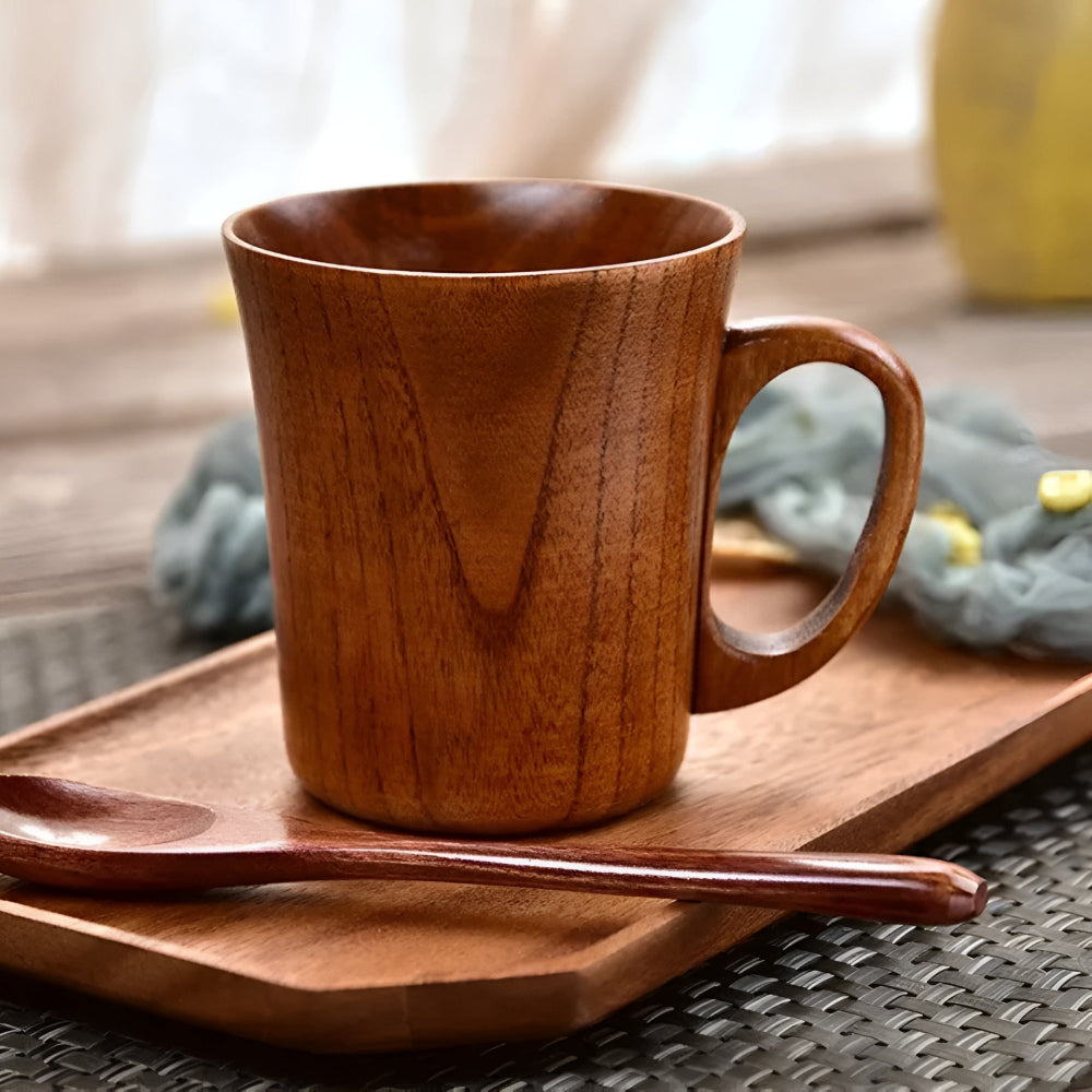 Wooden Mug Handcrafted 250ml Hot & Cold