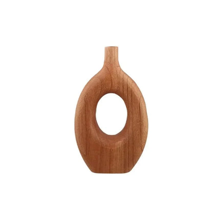 Wooden Vase Handcrafted Natural Wood Three Sizes