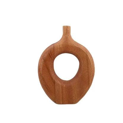 Wooden Vase Handcrafted Natural Wood Three Sizes