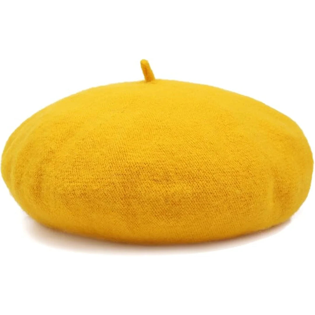 Wool Beret Soft Breathable One Size Stretch Fit