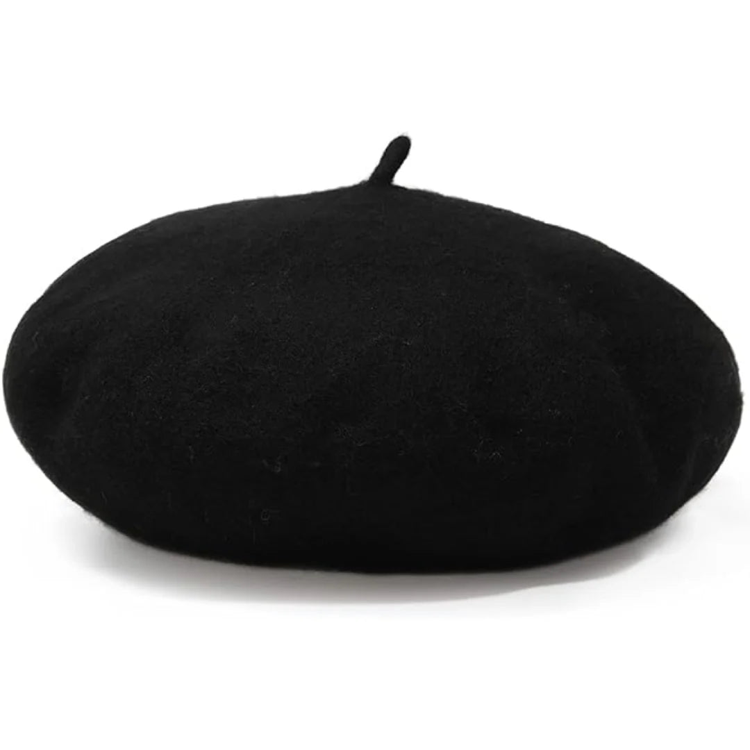 Wool Beret Soft Breathable One Size Stretch Fit