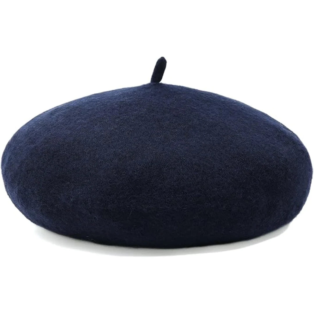 Wool Beret Soft Breathable One Size Stretch Fit