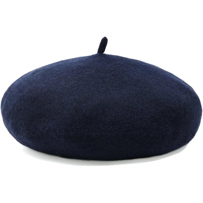 Wool Beret Soft Breathable One Size Stretch Fit
