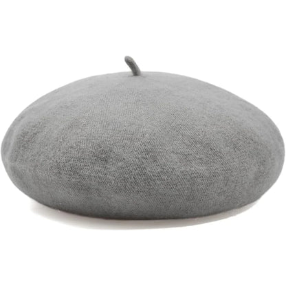 Wool Beret Soft Breathable One Size Stretch Fit