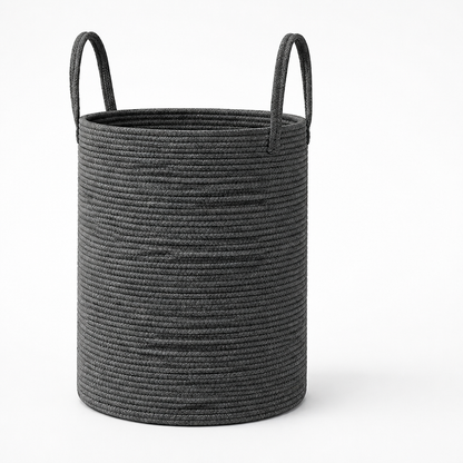 Woven Storage Basket Foldable With Carrying Handles 15.3 Gallon