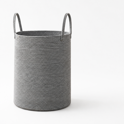 Woven Storage Basket Foldable With Carrying Handles 15.3 Gallon
