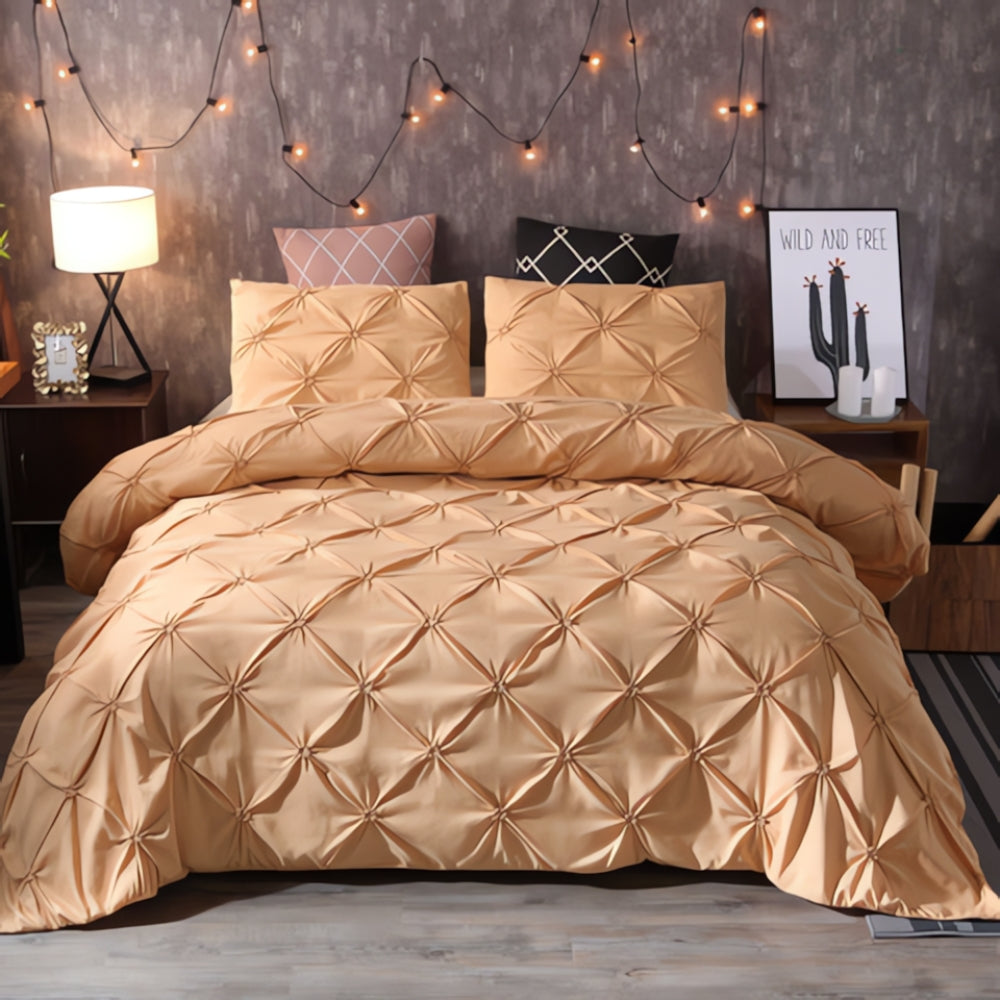 Luxurious Pleated Duvet Cover Set for Ultimate Comfort