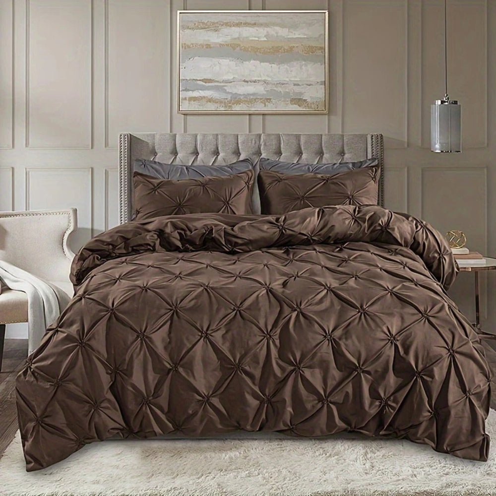 Luxurious Pleated Duvet Cover Set for Ultimate Comfort