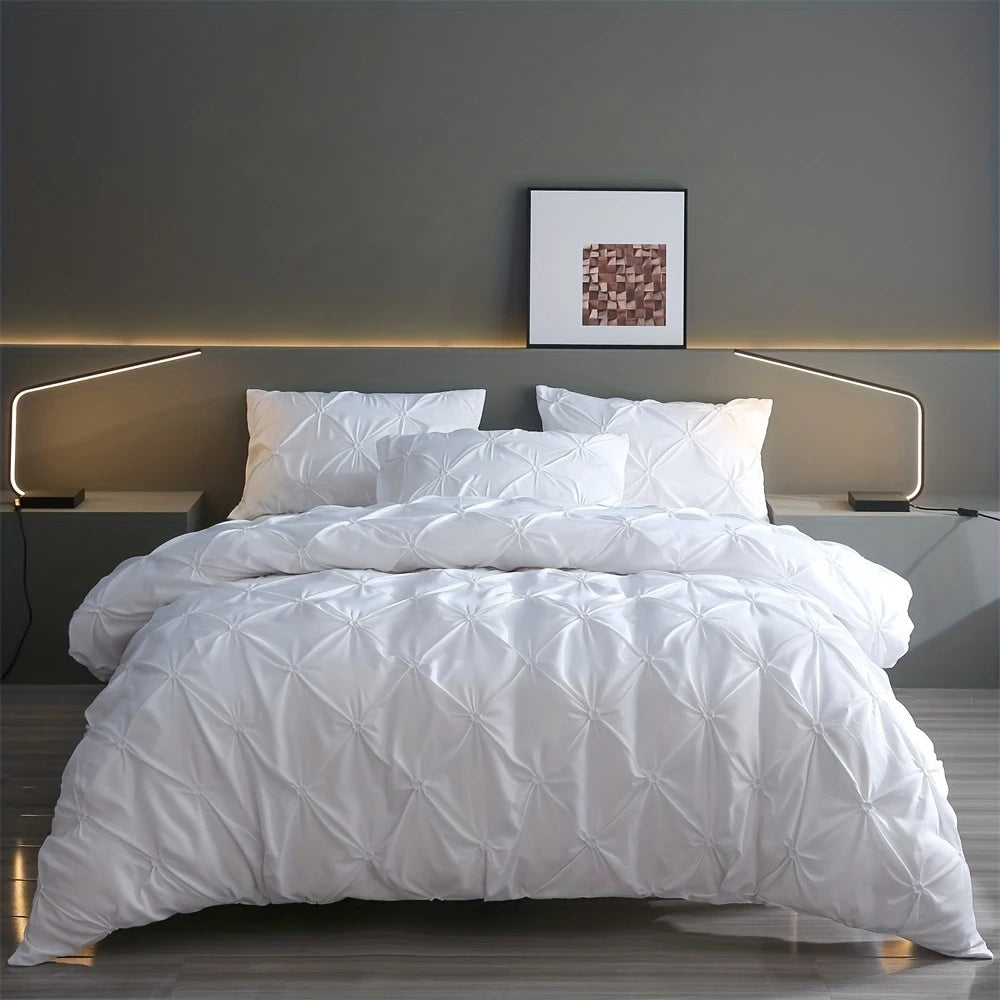 Luxurious Pleated Duvet Cover Set for Ultimate Comfort