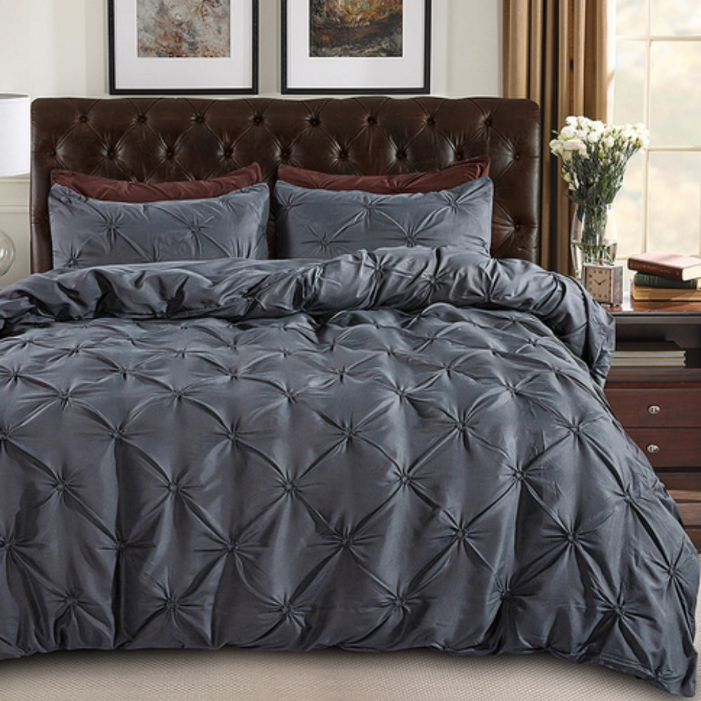 Luxurious Pleated Duvet Cover Set for Ultimate Comfort