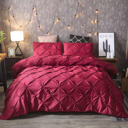 Luxurious Pleated Duvet Cover Set for Ultimate Comfort