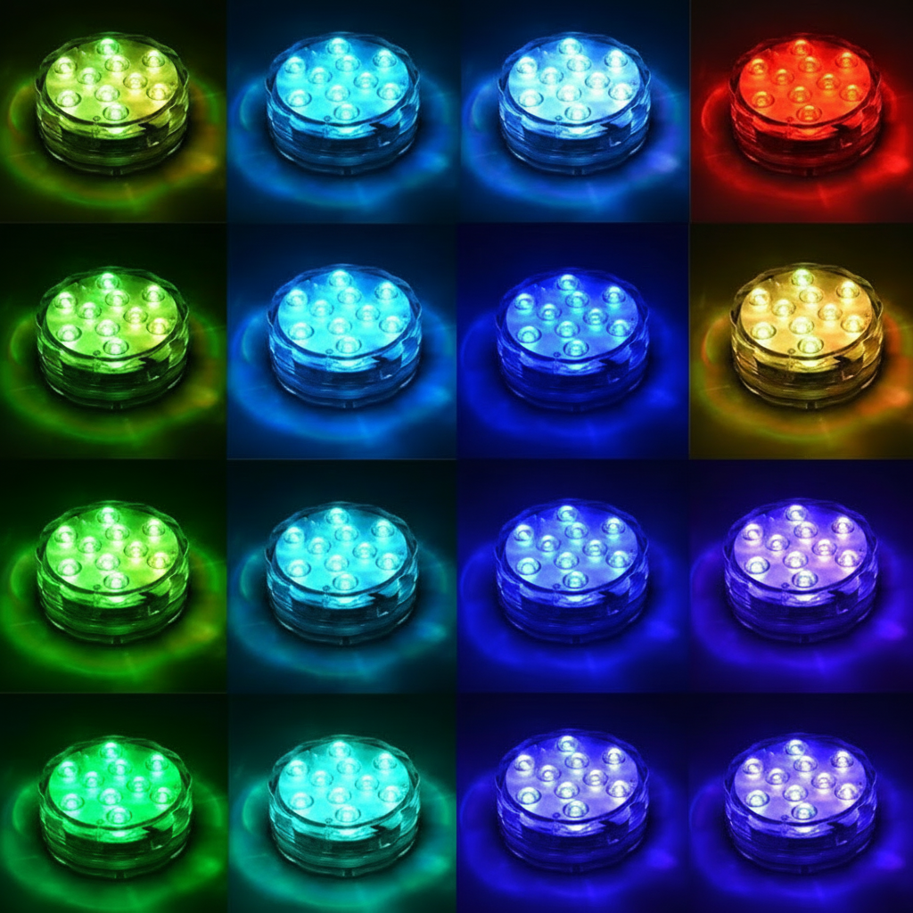 Vibrant Waterproof LED Pool Lights with Remote Control