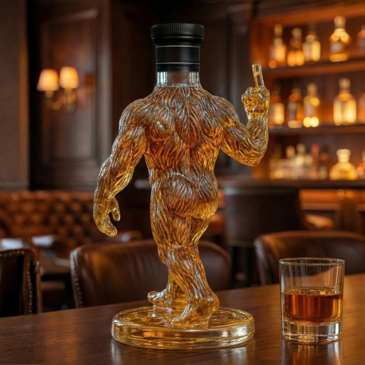 Elegant Glass Mythical Creature Spirits Decanter