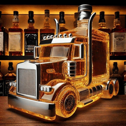 Charming Truck-Inspired Glass Carafe for Spirits