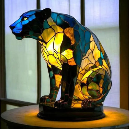 Charming LED Night Lamp with Canine Silhouettes – Cozy Ambiance