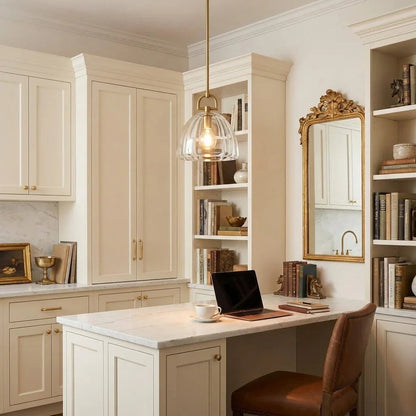 Elegant Glass Dome Pendant Light for Modern Kitchens