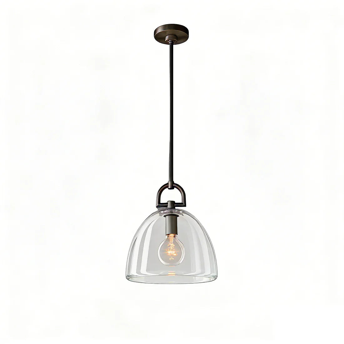 Elegant Glass Dome Pendant Light for Modern Kitchens