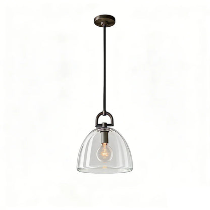 Elegant Glass Dome Pendant Light for Modern Kitchens
