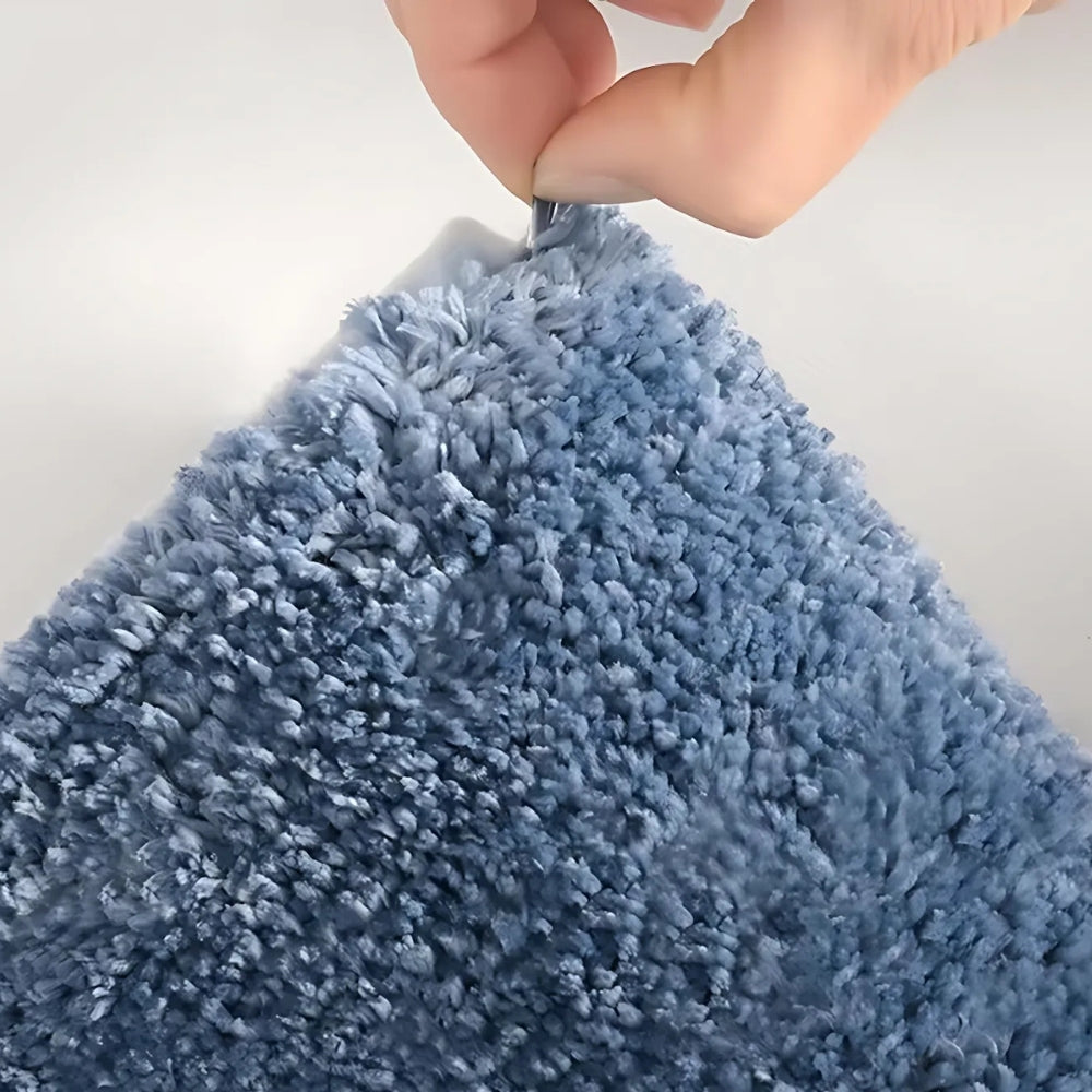 Comfortable Water-Resistant Bath Rug with Wave Design