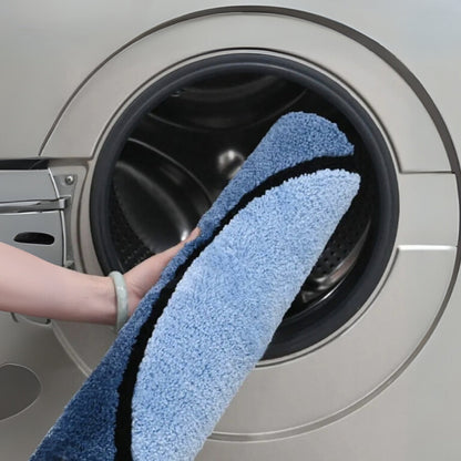 Comfortable Water-Resistant Bath Rug with Wave Design