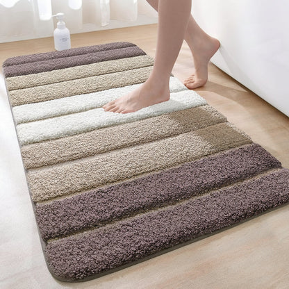 Quick-Dry Microfiber Bath Rug with Secure Grip Base