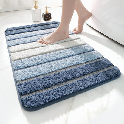 Quick-Dry Microfiber Bath Rug with Secure Grip Base