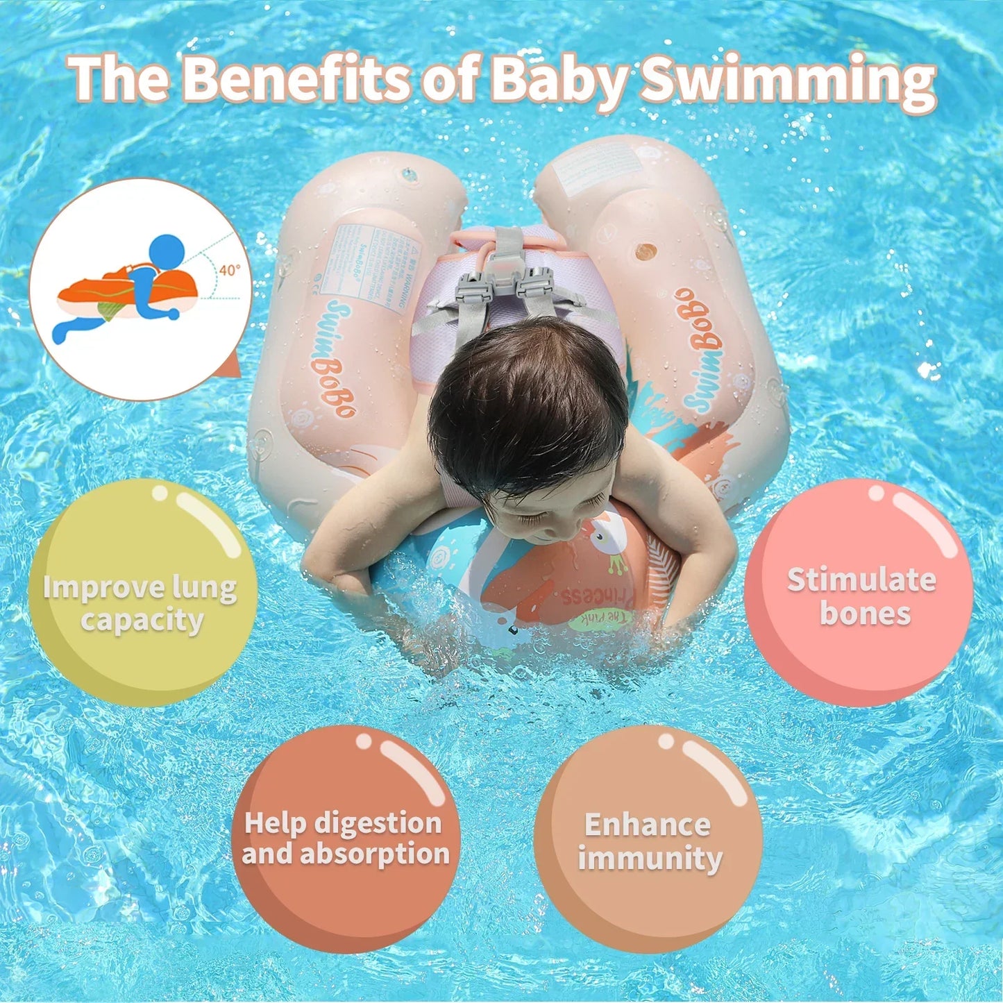 Infant Swim Float Seat for Pool and Water Fun