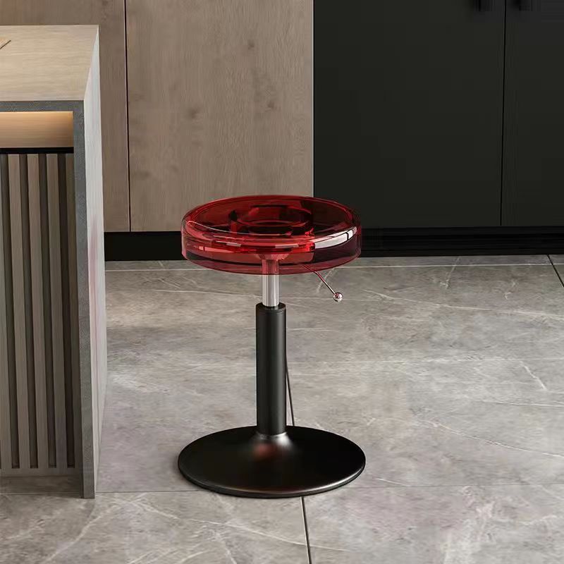 Versatile Adjustable Dining Chair | Stylish Acrylic & Steel Stool