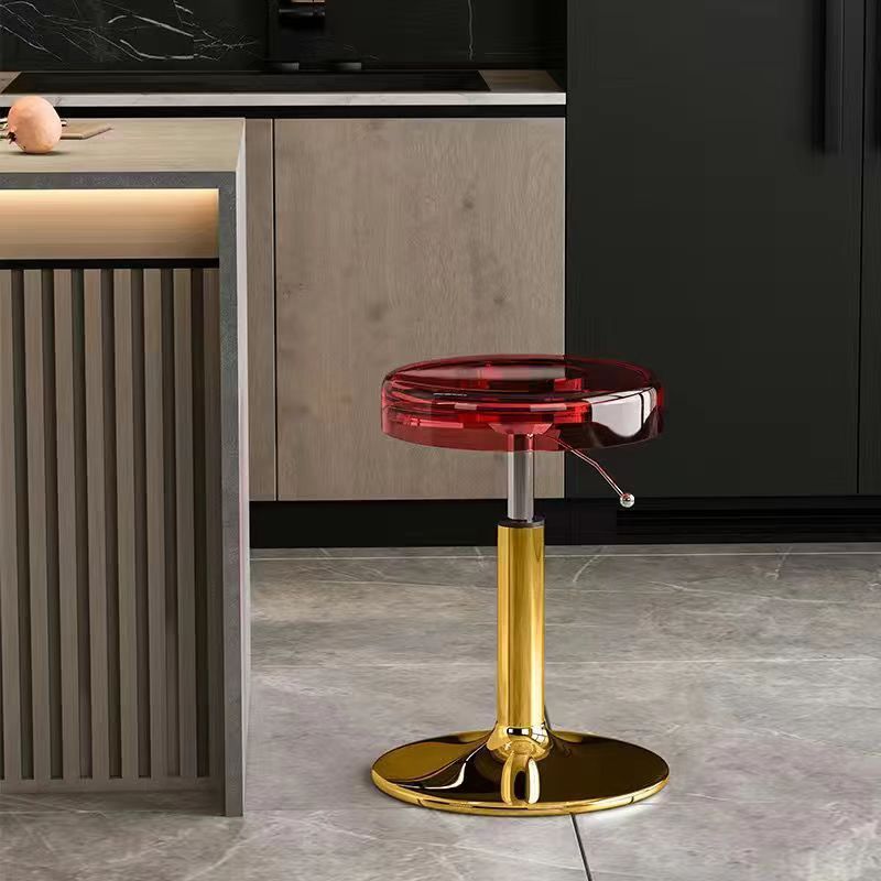 Versatile Adjustable Dining Chair | Stylish Acrylic & Steel Stool